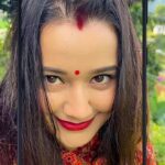 Riyasha Dahal Instagram - Groove with me and let the fire within you light up! 🤣 my fire is being myself 🤣🤣 this is when i get too deep in lyrics. 🤣 @benconepal #bencoS1Pro #bencoTiktokChallenge #putali #MoooreThanYouExpected #justforfun😂😂