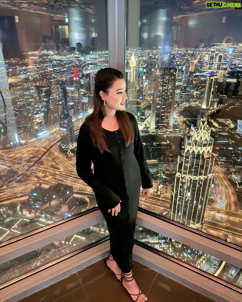 Riyasha Dahal Instagram - When the world seems small compared to the Burj Khalifa. Burj Khalifa, Dubai