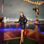 Riyasha Dahal Instagram - In the beauty of the night, we discover the art of living. Dubai Marina