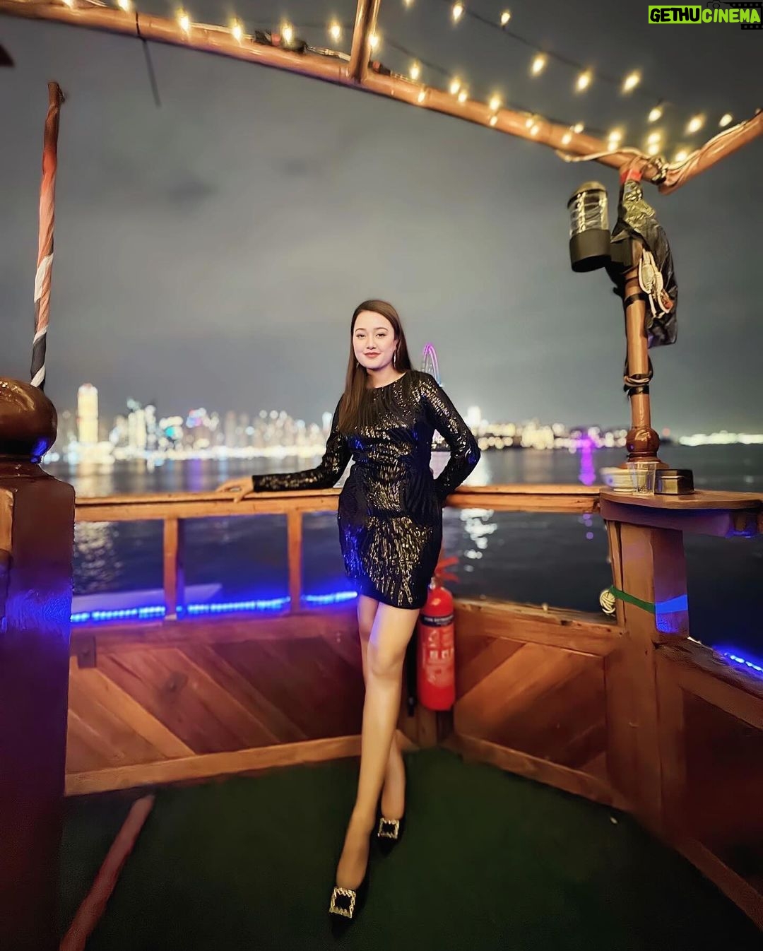 Riyasha Dahal Instagram - In the beauty of the night, we discover the art of living. Dubai Marina