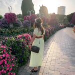 Riyasha Dahal Instagram - A garden is a friend you can visit anytime. #riyashadahal #miraclegardendubai Miracle Garden, Dubai