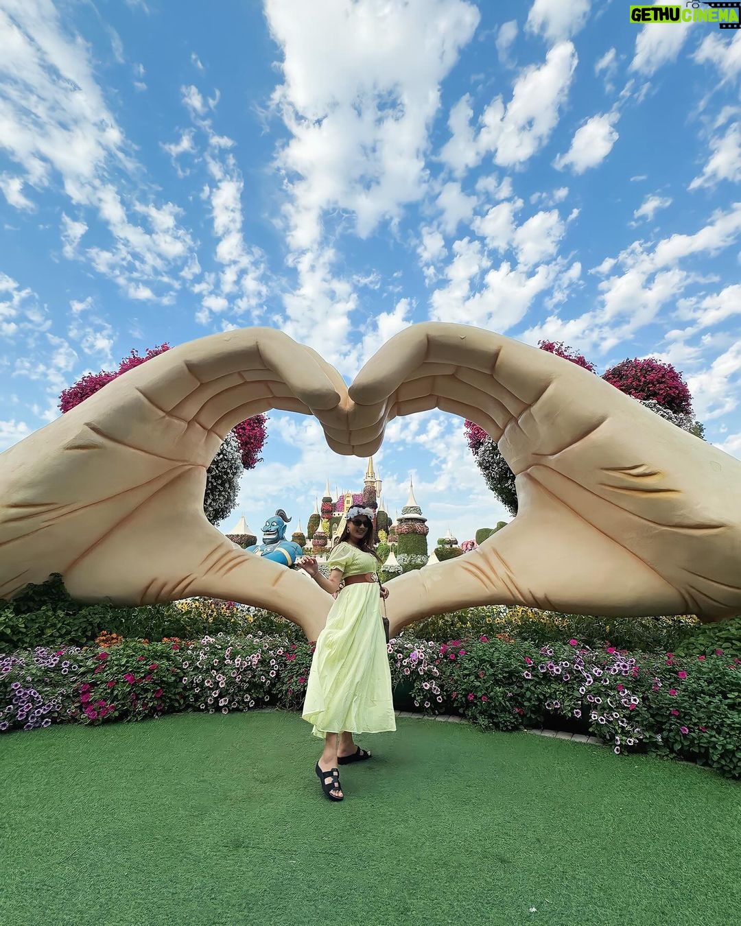 Riyasha Dahal Instagram - Embracing the imperfections, my soul radiates a beauty that goes beyond the surface. Miracle Garden, Dubai