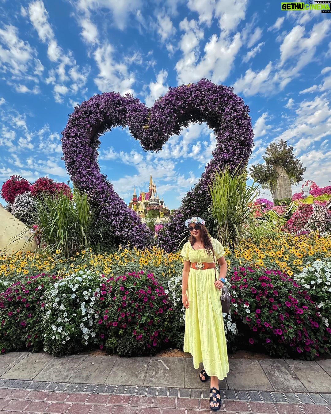 Riyasha Dahal Instagram - Embracing the imperfections, my soul radiates a beauty that goes beyond the surface. Miracle Garden, Dubai