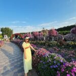 Riyasha Dahal Instagram - Embracing the imperfections, my soul radiates a beauty that goes beyond the surface. Miracle Garden, Dubai