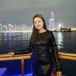 Riyasha Dahal Instagram – In the beauty of the night, we discover the art of living. Dubai Marina