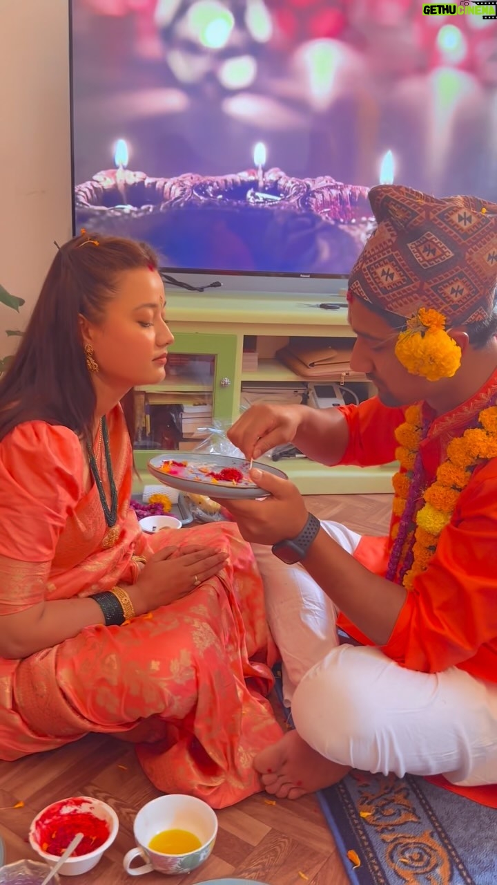 Riyasha Dahal - 11.4K Likes - Vai Tika 2080 @rupak.me ♥️🙏🏻 Major missing @samundra_dahal @s_ag_ar_ ♥️♥️