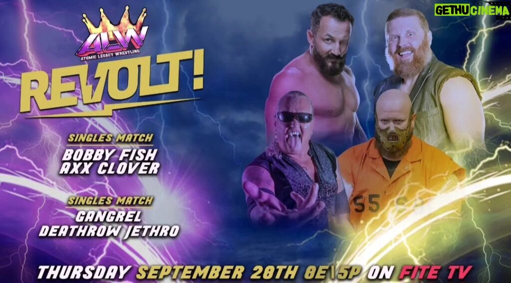 Robert Anthony Fish Instagram - TONIGHT! ALW returns home to FITE TV for a STACKED episode of ALW "REVOLT!". BOBBY FISH vs. AXX CLOVER & GANGREL vs. DEATHROW JETHRO Watch LIVE at 8pm ET via FITE TV or the link below: https://www.fite.tv/watch/alw-revolt-episode-16/2pdse/