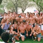 Robert Gant Instagram - Thirty years ago this week, on April 25th 1993, between 800,000 and 1,000,000 LGBTQ+ folk and allies descended on Washington, DC to march for our equality. I was in my final semester of law school at Georgetown when the March on Washington happened. One of the main tenets of the march’s platform called for (in addition to the repeal of the sodomy laws which would happen 10 years later in 2003) the establishment of an equality law of the sort we are discussing today. I was taking the course “Sexual Orientation and the Law” at the time with my law professor, Chai Feldbloom, who, along with Senator Ted Kennedy, had in fact introduced an LGBT civil rights bill to Congress multiple times. It was somewhat symbolic then, because we weren’t yet at a place to have such equality reflected to that extent in the law. In her class, we were using the first ever textbook on the subject, “Sexual Orientation of the Law,“ which was written by Chai and hadn’t yet been published. So we were using photocopies of galleys from the publisher of what would eventually become that textbook. I’ll share more sometime about my experience of that class and my conversations with Chai at the time. Suffice it to say, the March on Washington was a deeply moving and powerful moment in our history as a people. I was there with my then partner of five years, Gene, who I’m grateful remains a close friend today. Also, for better or worse, I commemorated the day, as you can see, with my daisy duke shorts, which fortunately weren’t quite as short as I had remembered. ;) It’s valuable to stop and honor how far we’ve come and then to reset our sights for the progress still to be made. Love you all and onward. #MarchOnWashington #LGBTQCivilRightsBill #Equality #LGBTQ #BestGayLife