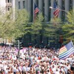Robert Gant Instagram - Thirty years ago this week, on April 25th 1993, between 800,000 and 1,000,000 LGBTQ+ folk and allies descended on Washington, DC to march for our equality. I was in my final semester of law school at Georgetown when the March on Washington happened. One of the main tenets of the march’s platform called for (in addition to the repeal of the sodomy laws which would happen 10 years later in 2003) the establishment of an equality law of the sort we are discussing today. I was taking the course “Sexual Orientation and the Law” at the time with my law professor, Chai Feldbloom, who, along with Senator Ted Kennedy, had in fact introduced an LGBT civil rights bill to Congress multiple times. It was somewhat symbolic then, because we weren’t yet at a place to have such equality reflected to that extent in the law. In her class, we were using the first ever textbook on the subject, “Sexual Orientation of the Law,“ which was written by Chai and hadn’t yet been published. So we were using photocopies of galleys from the publisher of what would eventually become that textbook. I’ll share more sometime about my experience of that class and my conversations with Chai at the time. Suffice it to say, the March on Washington was a deeply moving and powerful moment in our history as a people. I was there with my then partner of five years, Gene, who I’m grateful remains a close friend today. Also, for better or worse, I commemorated the day, as you can see, with my daisy duke shorts, which fortunately weren’t quite as short as I had remembered. ;) It’s valuable to stop and honor how far we’ve come and then to reset our sights for the progress still to be made. Love you all and onward. #MarchOnWashington #LGBTQCivilRightsBill #Equality #LGBTQ #BestGayLife
