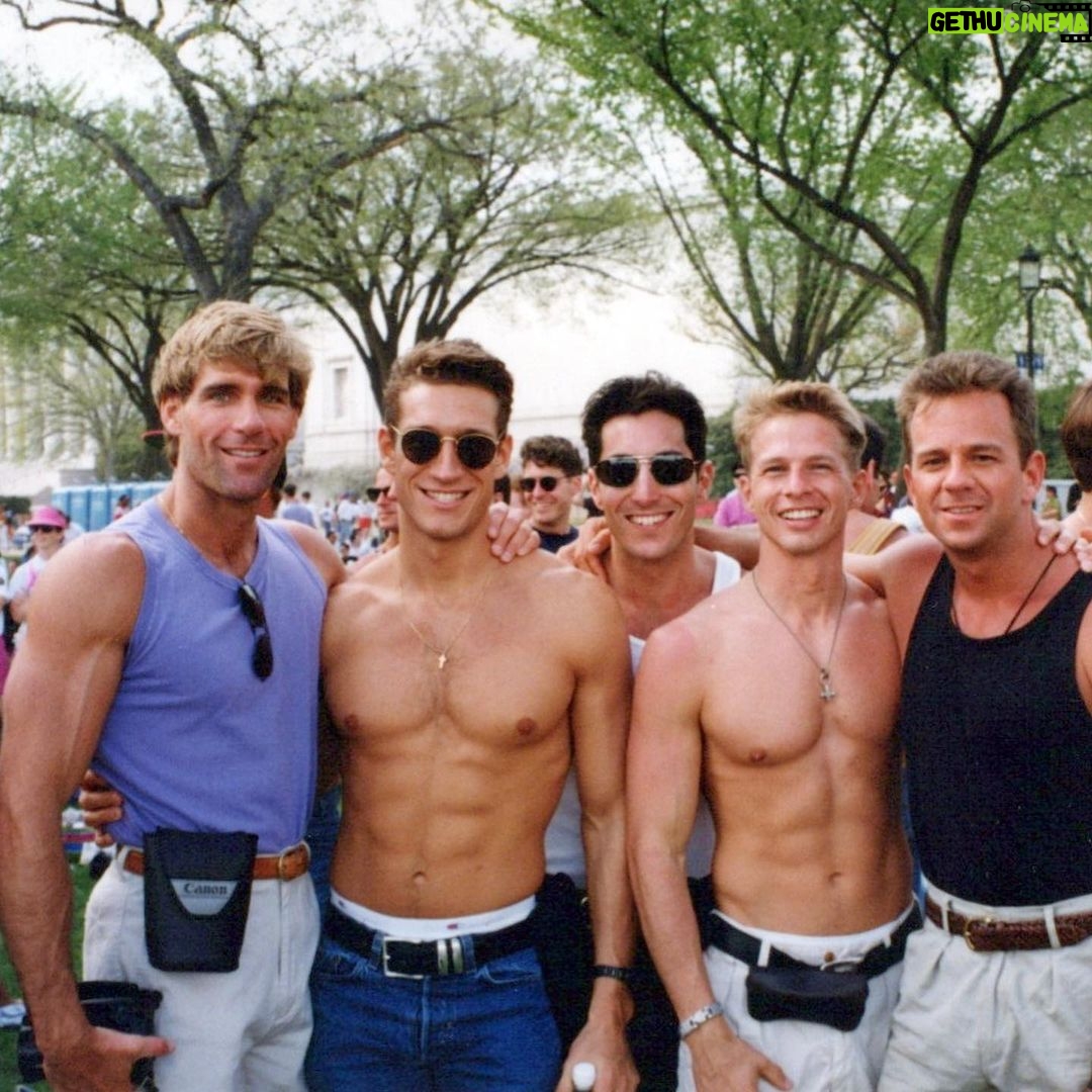 Robert Gant - 14.1K Likes - Thirty years ago this week, on April 25th 1993, between 800,000 and 1,000,000 LGBTQ+ folk and allies descended on Washington, DC to march for our equality. I was in my final semester of law school at Georgetown when the March on Washington happened.
One of the main tenets of the march’s platform called for (in addition to the repeal of the sodomy laws which would happen 10 years later in 2003) the establishment of an equality law of the sort we are discussing today. I was taking the course “Sexual Orientation and the Law” at the time with my law professor, Chai Feldbloom, who, along with Senator Ted Kennedy, had in fact introduced an LGBT civil rights bill to Congress multiple times. It was somewhat symbolic then, because we weren’t yet at a place to have such equality reflected to that extent in the law.
In her class, we were using the first ever textbook on the subject, “Sexual Orientation of the Law,“ which was written by Chai and hadn’t yet been published. So we were using photocopies of galleys from the publisher of what would eventually become that textbook. I’ll share more sometime about my experience of that class and my conversations with Chai at the time.
Suffice it to say, the March on Washington was a deeply moving and powerful moment in our history as a people. I was there with my then partner of five years, Gene, who I’m grateful remains a close friend today. Also, for better or worse, I commemorated the day, as you can see, with my daisy duke shorts, which fortunately weren’t quite as short as I had remembered. ;)
It’s valuable to stop and honor how far we’ve come and then to reset our sights for the progress still to be made.
Love you all and onward.
#MarchOnWashington #LGBTQCivilRightsBill #Equality #LGBTQ #BestGayLife