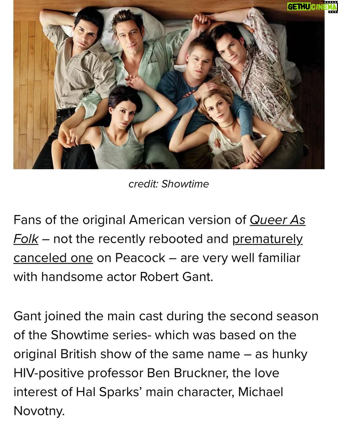 Robert Gant - 6.3K Likes - Thanks for the nice write up, @queerty! I’ll keep doing the occasional archival dig to unearth a throwback every once in a while. 🙂🏳️🌈
https://www.queerty.com/queer-folk-hottie-robert-gants-shirtless-throwbacks-making-us-re-binge-original-series-20230202