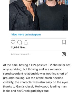 Robert Gant Instagram - Thanks for the nice write up, @queerty! I’ll keep doing the occasional archival dig to unearth a throwback every once in a while. 🙂🏳️‍🌈

https://www.queerty.com/queer-folk-hottie-robert-gants-shirtless-throwbacks-making-us-re-binge-original-series-20230202