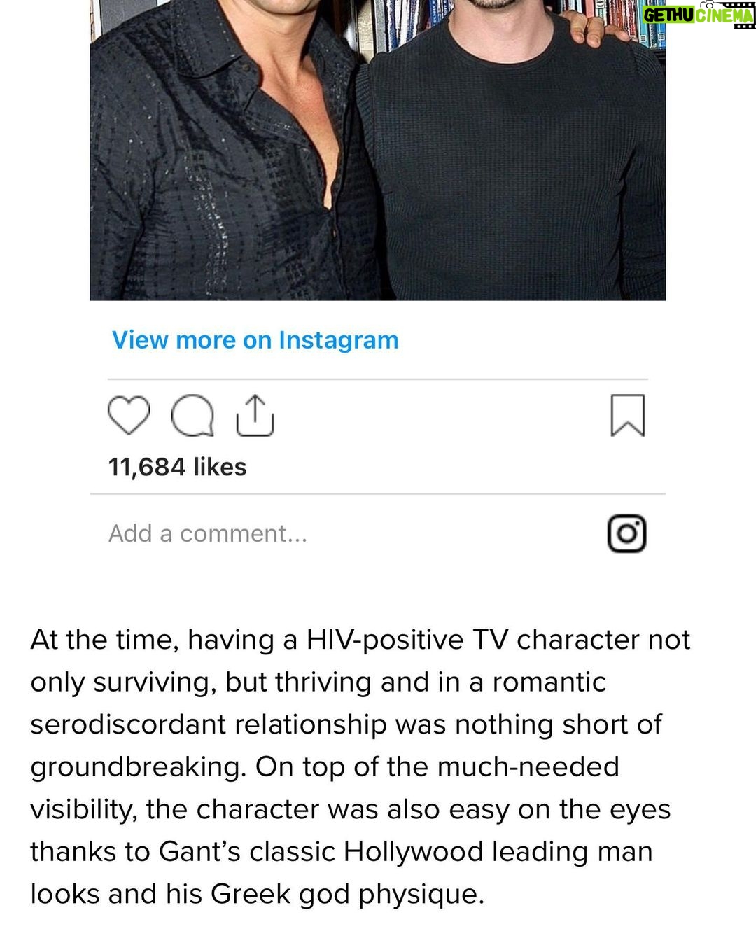 Robert Gant - 6.3K Likes - Thanks for the nice write up, @queerty! I’ll keep doing the occasional archival dig to unearth a throwback every once in a while. 🙂🏳️🌈
https://www.queerty.com/queer-folk-hottie-robert-gants-shirtless-throwbacks-making-us-re-binge-original-series-20230202
