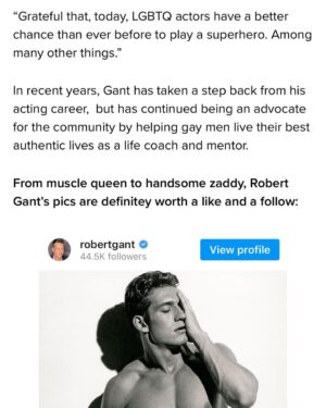 Robert Gant Instagram - Thanks for the nice write up, @queerty! I’ll keep doing the occasional archival dig to unearth a throwback every once in a while. 🙂🏳️‍🌈

https://www.queerty.com/queer-folk-hottie-robert-gants-shirtless-throwbacks-making-us-re-binge-original-series-20230202
