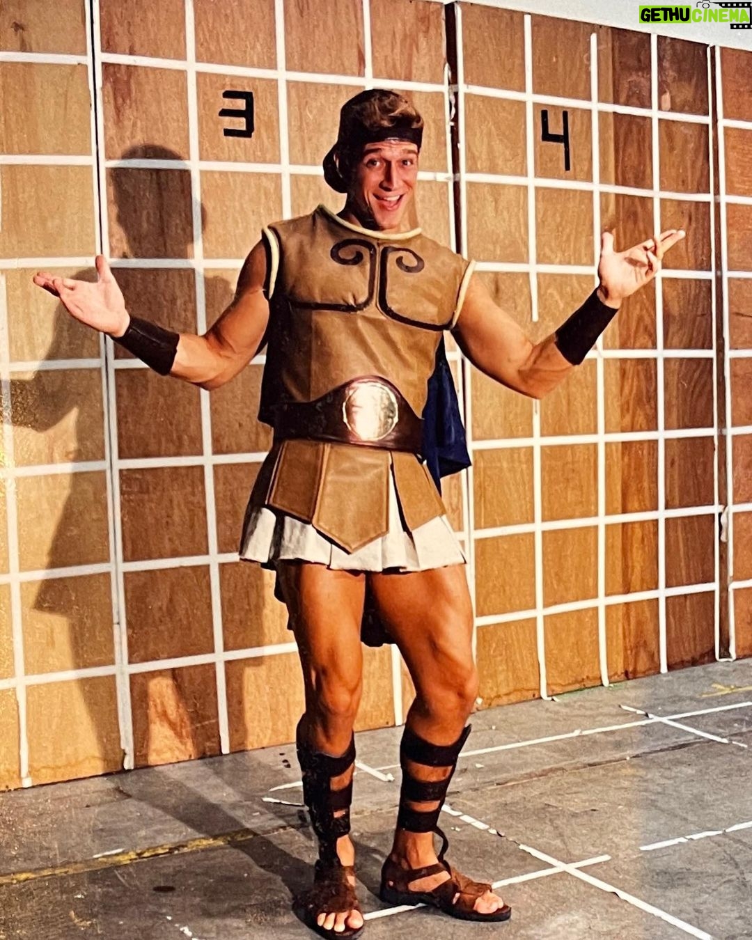 Robert Gant - 4.6K Likes - This month is the 25th Anniversary of Disney’s Hercules! And with it comes many memories. Playing the famed Herc was one of my very first jobs in Hollywood. From beginning to end, I worked on the film for a period spanning 18 months, on and off, memorizing Tate Donovan‘s classic, humorously stuttering dialogue (pre-recorded and given to me to learn on cassette tapes) and infusing the scenes with my own comedic interpretation.
As new as I was to the process, my good fortune in getting to work with some of Disney’s most legendary animators was clear to me. Directors John Musker and Ron Clements (already legends going into the process as the director/creators of The Little Mermaid and Aladdin), and all the team, were beyond amazing to work with.
Granted, by the end of the run, the Hercules outfit I donned each session was showing signs of its prolonged use. In particular, Hercules’ hair, which had started as a well formed wig, ultimately morphed into the hairspray-infused helmet you see in the photo above.
But nothing could dampen the joy I felt at getting to be a part of this incredible classic, acting out the many fights and scenes, action-filled and romantic, as the animators worked their Olympian magic to create this timeless homage to the Greek demigod.
Huge shout out to @michelledanse, my Megara cohort, who helped bring that character to life so beautifully. Herc is forever in my heart, and having gotten to work on that project will always remain for me one of those truly cool, utterly unique Hollywood experiences. Thanks so much, John and Ron, for giving me the opportunity to “go the distance” and be a part of immortalizing your timeless, eternally heroic, big lovable lug, Herc.
#Hercules #Disney #DisneyAnimation #ZeroToHero #GoTheDistance