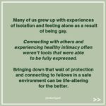 Robert Gant Instagram - One of the most challenging things many of us faced as young gay people was not truly feeling a part of a community, at least deep down — given that we grew up in a world that was, from what we could tell early on, mostly or almost entirely straight. Many of us either did our best, as I did, to be a part of the one we were born into or pretended to be and feel a part of it — while feeling at some level that we weren’t. We may have, again like me, formed community as best we could while holding onto our secret. In addition, because of hiding early on, we often lacked the foundation to connect and relate, including with other gay men, in more intimate ways. That’s why I’m excited to start BEST GAY LIFE Group Coaching. Having a chance to deepen our connections and express more authentic intimacy with each other is something I’m thrilled for us to experience together. Looking forward to that journey with you! For more details, click the LINK IN BIO to sign up for the waitlist and be the first to get more info very soon! #BestGayLife #GayGroupCoaching #LGBTQ #Pride #Connection #Freedom 📸 @toddthephotographer (Thank you, Todd!)