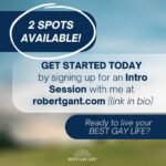 Robert Gant Instagram – Imagine you were living your very best life. What would that do for you? Think for a moment what it would look like, sound like, and feel like. Why don’t you have it yet? What’s preventing you? And how has this affected you? What has it cost you?

What if there were a way you could fulfill your life goals and visions and avoid the regret of missing out on that?

Well, that’s what I do. I help gay men like you fulfill their life visions and overcome the feeling that you’re missing out on what’s possible so that you can live your very best life.

Whether you’re looking for improvement or transformation in a particular area like career, relationships, self-perception or throughout your life as a whole, let’s get to work identifying and clarifying your visions and making them a reality. If we decide we’re a good fit for each other, I’m excited to take this journey with you.

I have spots open to work with TWO MEN who are ready.

GO TO THE LINK IN MY BIO and SIGN UP for an intro session with me now if you’re ready to take action in the direction of the life you’d really love. Are you ready to do what it takes to live your best gay life?

I believe in you. And I’m here for you.

#GayLifeCoaching #Vision #Pride #Freedom #LGBTQ #BestGayLife