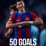 Robert Lewandowski Instagram – 🤜5️⃣0️⃣🤛 Machine