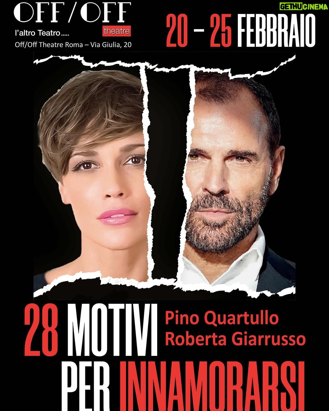 Roberta Giarrusso Instagram - โค๏ธ ๐๐ ๐๐จ๐ญ๐ข๐ฏ๐ข ๐ฉ๐๐ซ ๐๐ง๐ง๐๐ฆ๐จ๐ซ๐๐ซ๐ฌ๐ข ๐๏ธ Da Martedรฌ ๐๐ a domenica ๐๐ ๐๐๐๐๐ซ๐๐ข๐จ Protagonisti ๐๐ข๐ง๐จ ๐๐ฎ๐๐ซ๐ญ๐ฎ๐ฅ๐ฅ๐จ e ๐๐จ๐๐๐ซ๐ญ๐ ๐๐ข๐๐ซ๐ซ๐ฎ๐ฌ๐ฌ๐จ, interpreti ironici della piรจce tratta dal testo di Jennifer Lane, tradotto da Enrico Luttmann e adattato e diretto da ๐
๐๐๐ซ๐ข๐ณ๐ข๐จ ๐๐จ๐ง๐ข๐ ๐ฅ๐ข๐จ ๐ซ Prenota il tuo posto in sala โถ๏ธ https://off-offtheatre.com/biglietteria/ โผ๏ธ Per le riduzioni #over65 e #under35 Rivolgersi al botteghino ๐ฒ infoline diretta wapp +39 324 550 9574 ๐ฉ biglietteria@off-offtheatre.com Off/Off Theatre