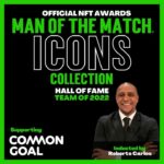 Roberto Carlos Instagram – I am humbled that my free kick in 1997 is remembered so fondly and I’m honoured to be inducted into the first MAN OF THE MATCH(R) ICONS NFT Awards Hall of Fame, thank you @motmxpotm 

Choosing ten other players to join my team for their iconic moments gave me great joy and brought back some wonderful memories. I wish I could have chosen two teams! I look forward to sharing the NFT artwork award with one of my fans!
Congratulations to my ICON teammates
–
in position order!
@juliocesar  @cafu2  @johnterry.26  @davidbeckham  @marcomaterazzi  @kaka  @ronaldinho  @ronaldo  @trezeguetofficial 

Check out
manofthematch.com to find out more about the award auctions, custom design by Mister Cartoon and supporting football charity @commongoalorg , empowered by @tezos.info