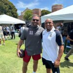 Roberto Carlos Instagram – Con mi gran amigo y leyenda de Patriots @Edelman11. #Madridistas UCLA