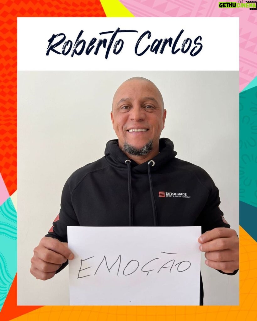 Roberto Carlos Instagram - A #FIFAWWC significa emoção. Estou ansioso para ver as mulheres entrarem em campo e disputarem essa taça tão desejada por todos. Jaja começa, hein! Faltam 100 dias, não percam! #BeyondGreatness