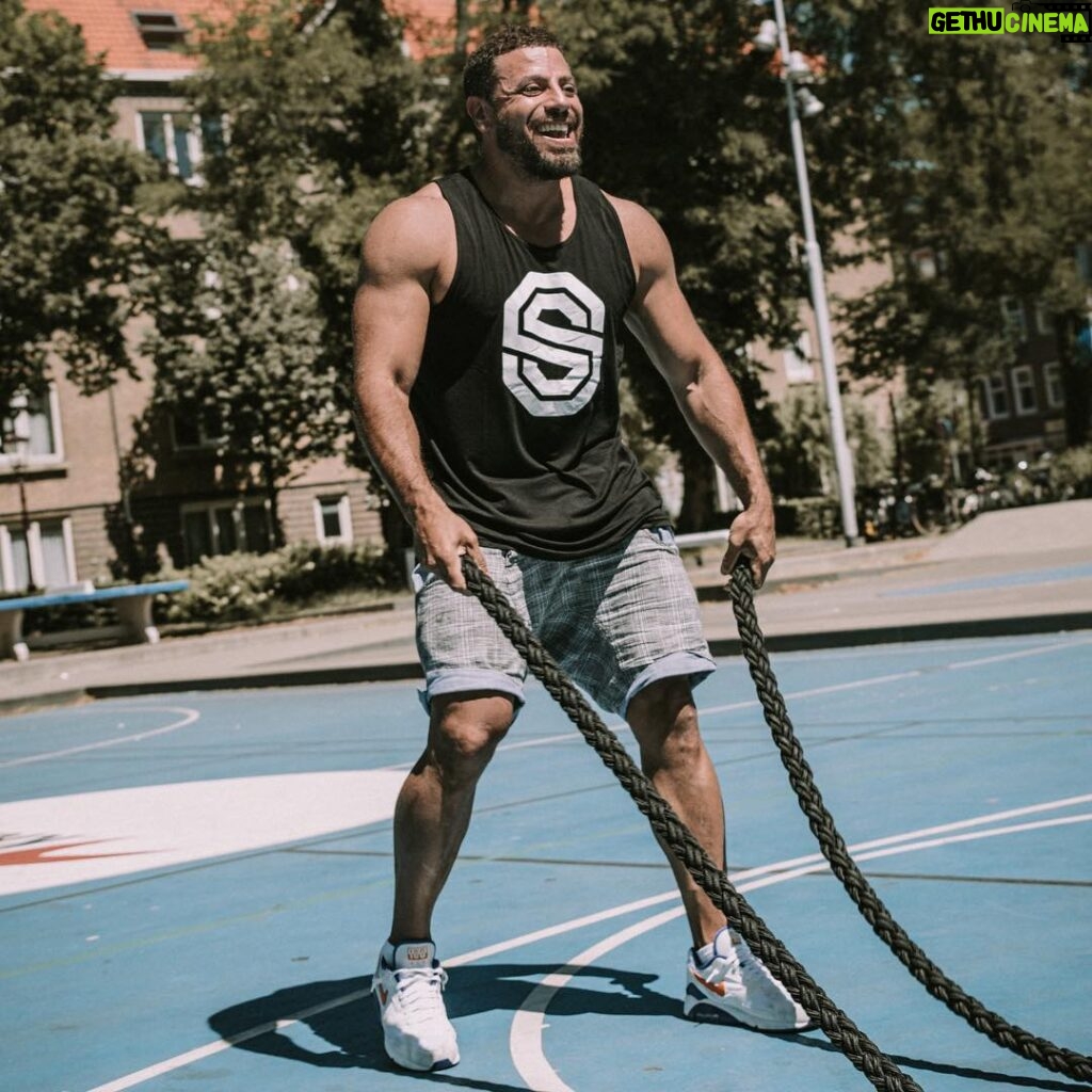 Roberto da Costa Instagram - Just give me some ropes and I will unleash the beast wolverine style 😀 holy strength from @saintsandstars picture made by @fracrox #nextlevelgym #train #training #saintsandstars #holyshred #holybox #holystrength #battleropes #biceps #power #wolverine #photoshoot #amsterdam #robertodacosta #arubiano #strength #teamwork #topgun Saints & Stars
