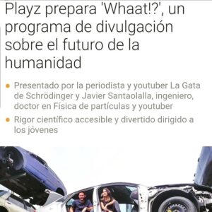 Rocío Vidal Instagram - Pues esto es lo que estaba tramando con @jasantaolalla, un programa para @playz.es sobre el futuro de la Humanidad. Hay días que una se siente muy afortunada de trabajar en lo que le apasiona, y hoy es uno de ellos. No puedo esperar a que veáis el resultado 😏