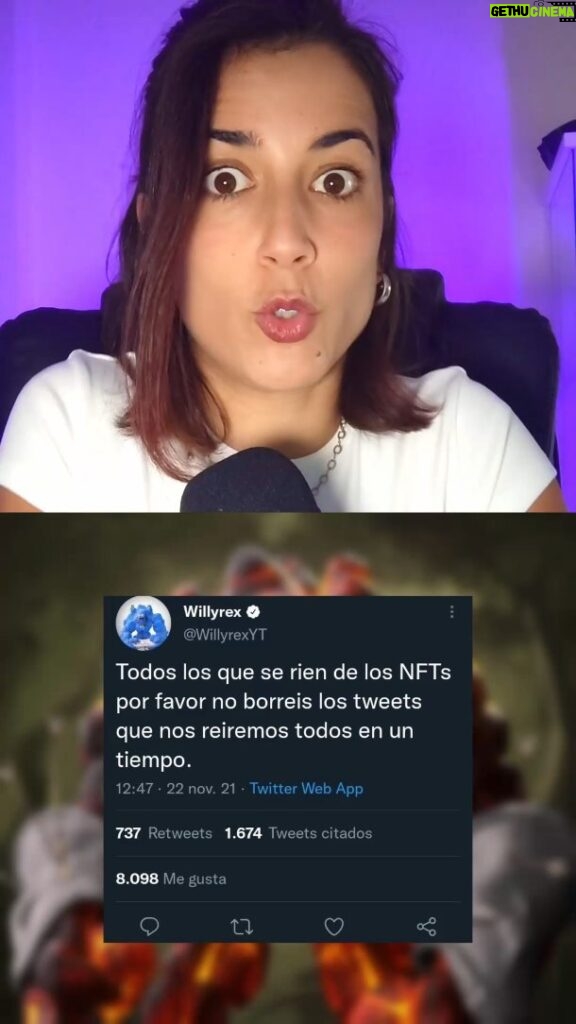 Rocío Vidal Instagram - Sobre la estafa de los NFTs, Willyrex y los youtubers andorranos.