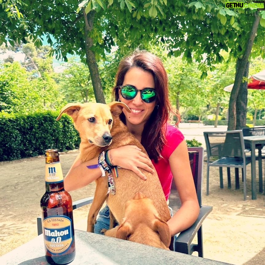 Rocío Vidal Instagram - Foto 1: ¿Cuántos perros ves en la foto? Foto 2: ¿Mahou 0,0 Tostada? Foto 3: Venga, fuera prejuicios, hay que probarlo todo. Foto 4: ¡Pues ta rica! Sí, no estáis soñando, he probado por primera vez una cerveza 0,0 que me ha gustado, y oye, para los que no queráis o no podáis beber alcohol, echadle una probada a Mahou 0,0 Tostada y me contáis. A veces hay que dejar a un lado los prejuicios en esta vida 🍻 @mahou_es #UnSaborQueDesmontaPrejuicios #publi