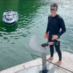 Rodrigo Faro Instagram – Primeiro dia de e-foil…Aprendendo um novo esporte…Uma sensação incrível de voar sobre as águas…❤️🌊