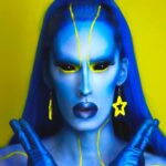 Roem Instagram - EXTRATERRESTRIAL 👽 ⚠️ The stars are full of intelligent life. They're either too intelligent too come here, or have been hiding here all along. 🛸 Do you think aliens exist? 🌌 #dragqueen #rupaulsdragrace #photoshoot #abstractmakeup #dragmakeup #makeuplooks #sciencefiction #dragraceholland #alien #alienmakeup #facepaint #dragartist #makeupartist #makeuptransformation #weirdmakeup #blackeyes #abstractmakeup #bluemakeup