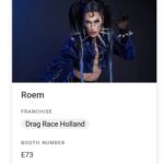 Roem Instagram – Just a few more days until I can meet all of you at DragCon UK in London 🇬🇧

It really is a little full circle moment for me. When i started drag the people that supported me the most online were always based in the UK. So to be invited to one of Europe’s biggest drag events there is really cool to me!

Make sure to come to my booth E73 so we can get to know each other and snap a photo together! 📸 I also might have a little fun surprise in store 👀 who will i be meeting there? 💙

#dragcon #rupaulsdragrace #dragrace #dragracememes #dragconuk #london #england #dragraceholland #dragqueen #dragmakeup #cyberpunk