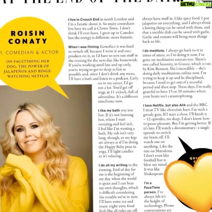 Roisin Conaty Instagram - Little interview for @graziauk where my hands came over all shy