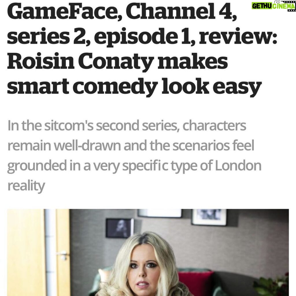 Roisin Conaty Instagram - ⭐️⭐️⭐️⭐️in the ipaper https://inews.co.uk/culture/television/gameface-series-2-channel-4-episode-1-review-roisin-conaty/