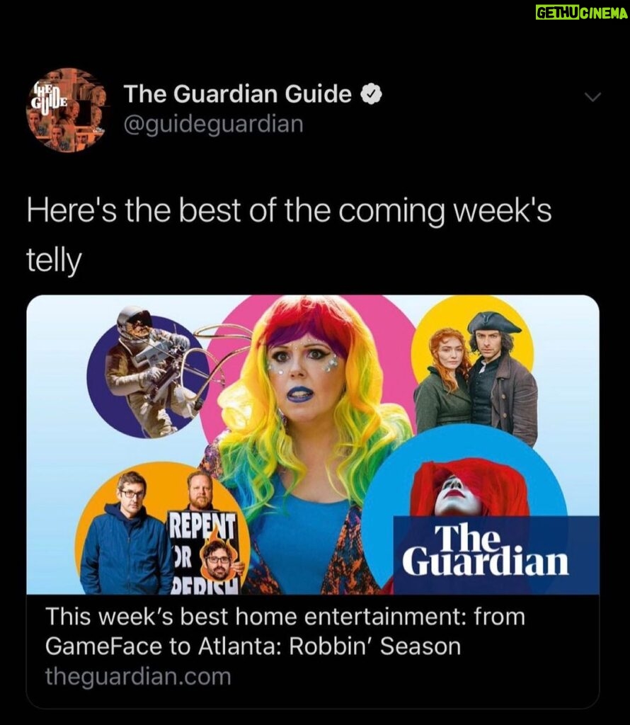 Roisin Conaty Instagram - Nice rec for new series of GameFace in the Guardian guide ❤️show starts in 5 days. Today is last day for us in the edit these eps coming at ya hot from the oven xxx