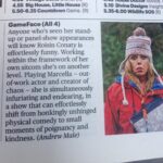 Roisin Conaty Instagram – The Sunday Times today 😊best shows & films to watch on Netflix/on demand platforms and they recommend first series of Gameface is on @channel4 catch up