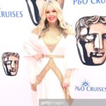 Roisin Conaty Instagram - Lovely night at Bafta awards with @calgintz Styled by @jennifer.michalski.bray.style dress by @gyunel make up @sarabrixtonwork hair @hair_by_saba ❤️ @1judilove @daisymaycooper @gregdavies
