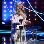 Roisin Conaty Instagram – Lovely night at Bafta awards with @calgintz Styled by @jennifer.michalski.bray.style dress by @gyunel make up @sarabrixtonwork hair @hair_by_saba ❤️ @1judilove @daisymaycooper @gregdavies