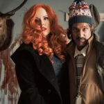 Roisin Conaty Instagram - Morning lovelies I’m in the final episode of S2 of “The Cleaner” tonight 9.30pm BBC1. I play a serial killer with great hair🩸🔪 here I am on set with Greg Davies and my partner in crime Rudi Dharmalingam. *Reposted as wanted to show some of the gore in the background @gregdavies