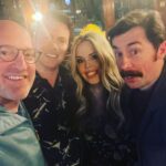 Roisin Conaty Instagram - Went to see my pal Mike Wozniak’s wonderful show “Zusa” at the Bloomsbury Theatre. It was bloody brilliant then tried to get 4 heads in one photo. I have 26 and these are the best ones. @henrypaker @danielrigbyrigby