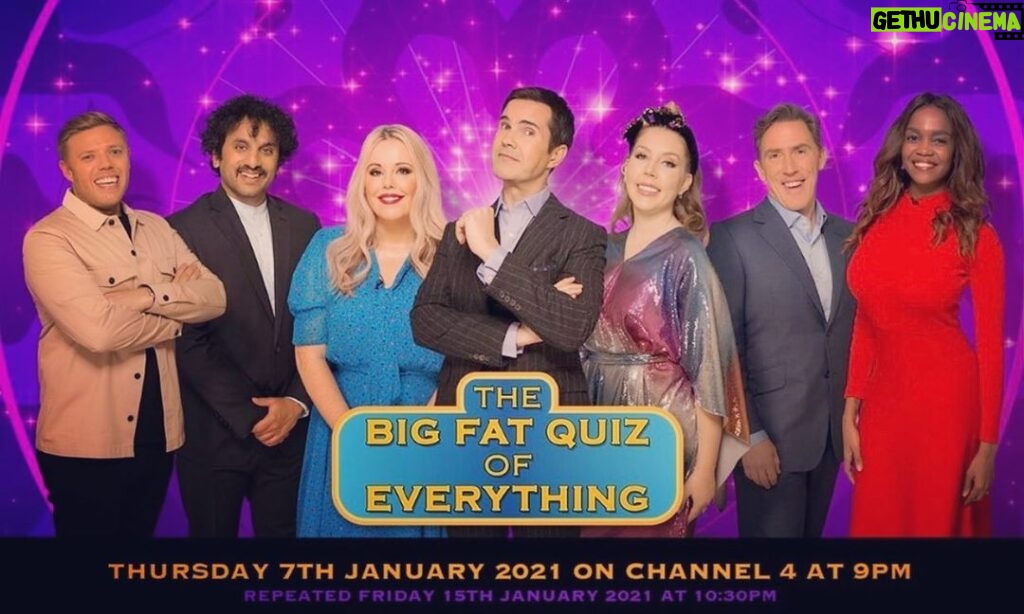 Roisin Conaty Instagram - If you fancy a break from the news Big Fat Quiz of Everything is on C4 tonight at 9pm you can catch me & this bunch of heartmelters being very silly ❤