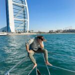 Romain Chavent Instagram - I had to do it... 🤣 thanks @medhi_fieffe Burj Al Arab, Jumeirah Beach