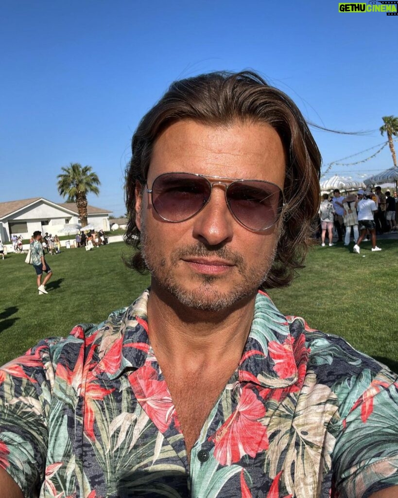 Romain Chavent Instagram - Coachella Vice Starring Roman Crockett 😝😎 Palm Springs CA