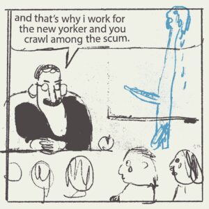 Roman Muradov Instagram - a little free lecture for those of you can’t afford art school, improvised this morning. more of that sort of thing on my newsletter bluebed.substack.com (along with occasional proper comics/art, though lately it’s been mostly quick trash) #conceptualillustration #artinspiration #turorial #lecture #newyorker #illustration