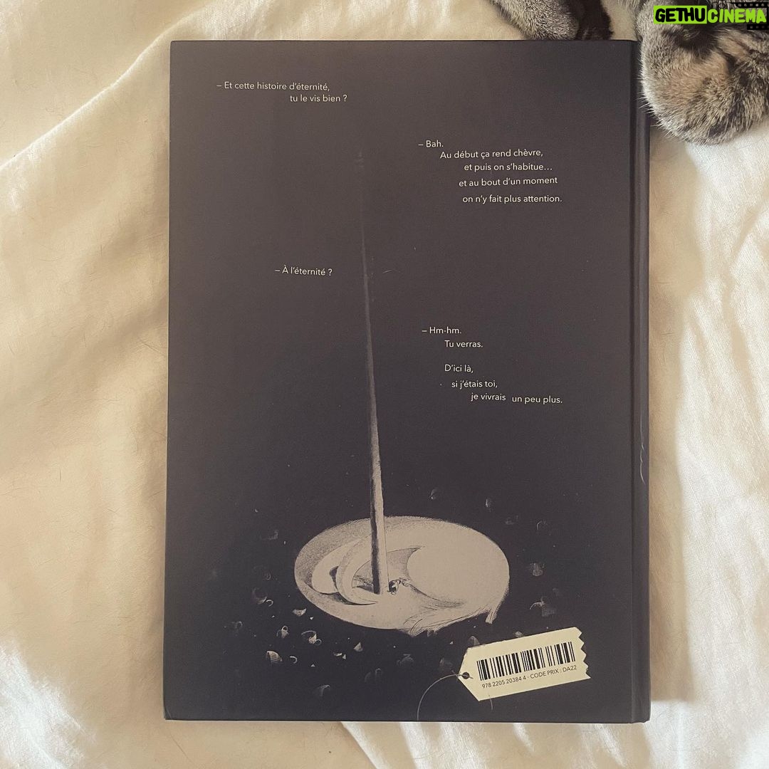 Roman Muradov Instagram - Here’s the book! Years of labor ignored by cat. 160 pages, hardcover with a literal silver lining. Only in French again, but there’s very little text this time. It’s my most straightforward graphic novel so far, very much a culmination/endpoint of all the dreamy stuff I was attempting through the previous decade. Get it signed in Paris wednesday and thursday (and not tuesday/wed as I mistakenly wrote on my newsletter) next week or Angouleme next weekend. #comics #bandesdessinees #bd #graphicnovel #paris #fibd #angouleme #dargaud #book #cat Paris,France