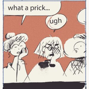 Roman Muradov Instagram - Here’s a preview from a new comic about a shitty short story writer. Bringing a very limited risographed edition of it to France, inquire in person! It’s 7pp, but very dense, up to 30 panels per page. Will be published in full color in an upcoming anthology from @futuretman