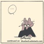 Roman Muradov Instagram - First 10 pages of my next long comic, Foghorn, are in my latest newsletter. It’s going to be an ongoing evisceration of the creative class, tech, and everything inbetween. Sign up for a free monthly installment at bluebed.substack.com (all the main comics will always be free, the paywall is for problematic b-sides). 🖤 Probably my most normal and straightforward thing so far. Lmk what you think! Been planning it for ages, still feel unsure about everything, but I figured if I don’t just start, it will never be ready enough… Brooklyn, New York