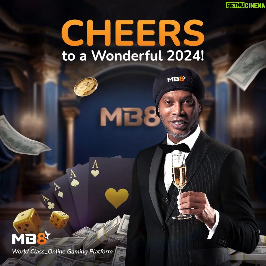 Ronaldinho Instagram - Cheers to a fantastic New Year, 2024! ๐ Let's kick off the year with some thrilling gaming sessions on the world_class_gaming_platform @mb8official ! ๐ฎ Ready to level up your gaming experience? #MB8 #MB8official #OnlineCasino #OnlineGames #Slots #Sportsbook