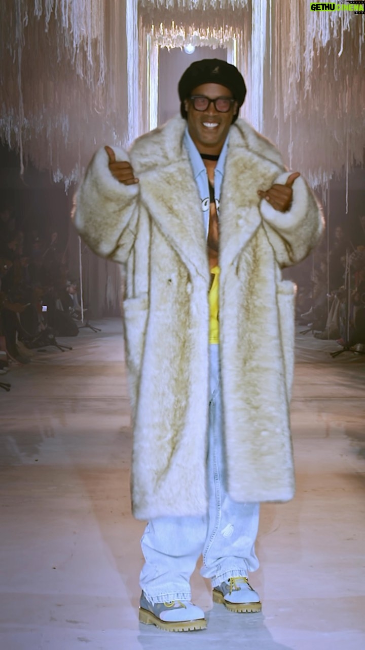Ronaldinho Instagram - RONALDINHO FOR KIDSUPER PARIS FASHION WEEK! // the greatest of all time turned super model! What a magical moment. Dreams come true.